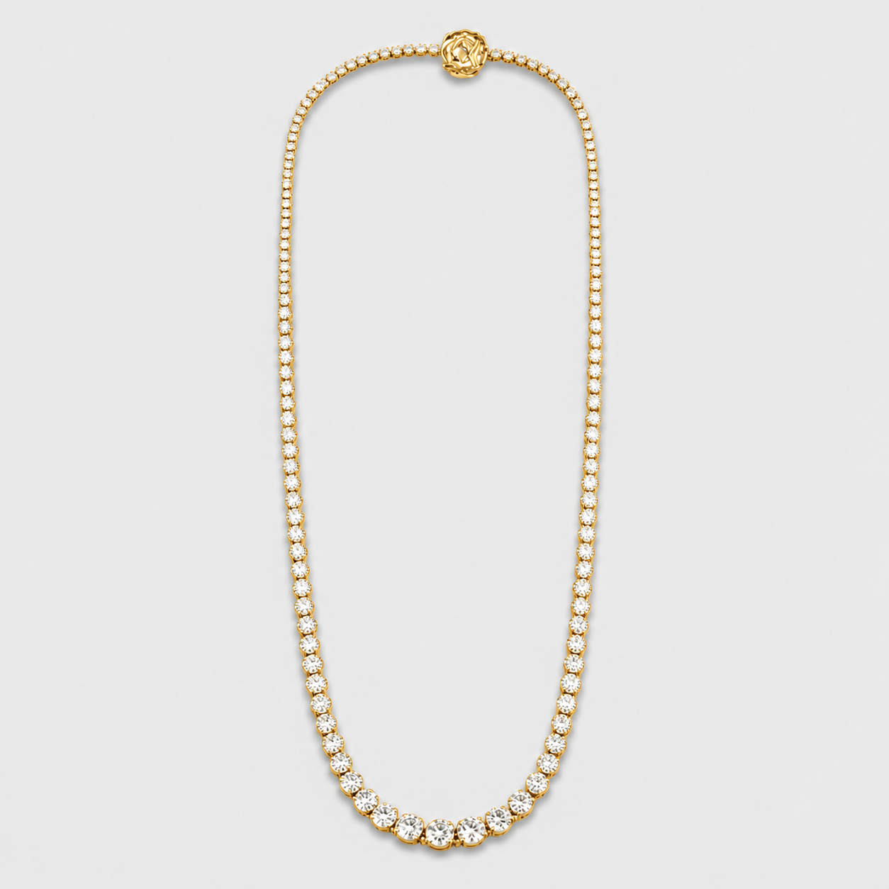 22 Ct. Lab-Grown Diamond Tennis Necklace (VS-EF)