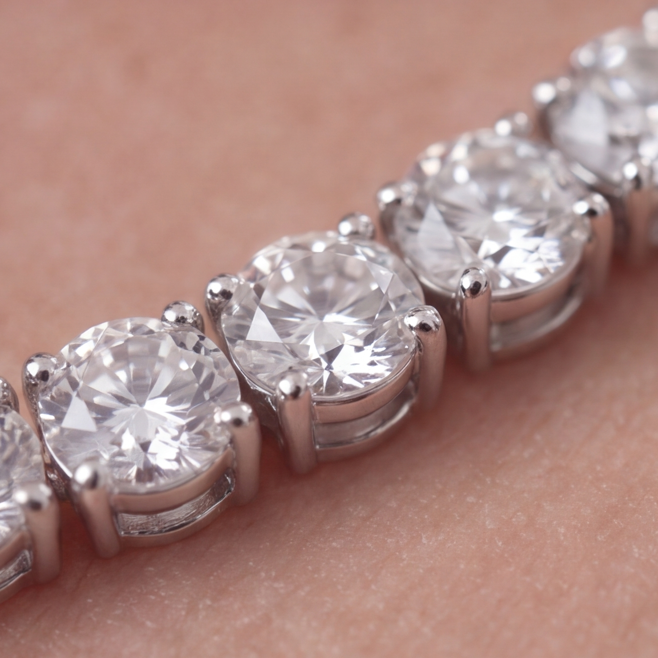 22 Ct. Lab-Grown Diamond Tennis Necklace (VS-EF)