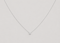 0.20 CT (VS–EF) Princess Cut Lab-Grown Diamond Solitaire Pendant Necklace for Women