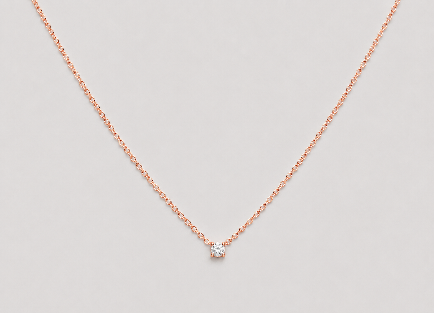 0.20 CT (VS–EF) Princess Cut Lab-Grown Diamond Solitaire Pendant Necklace for Women