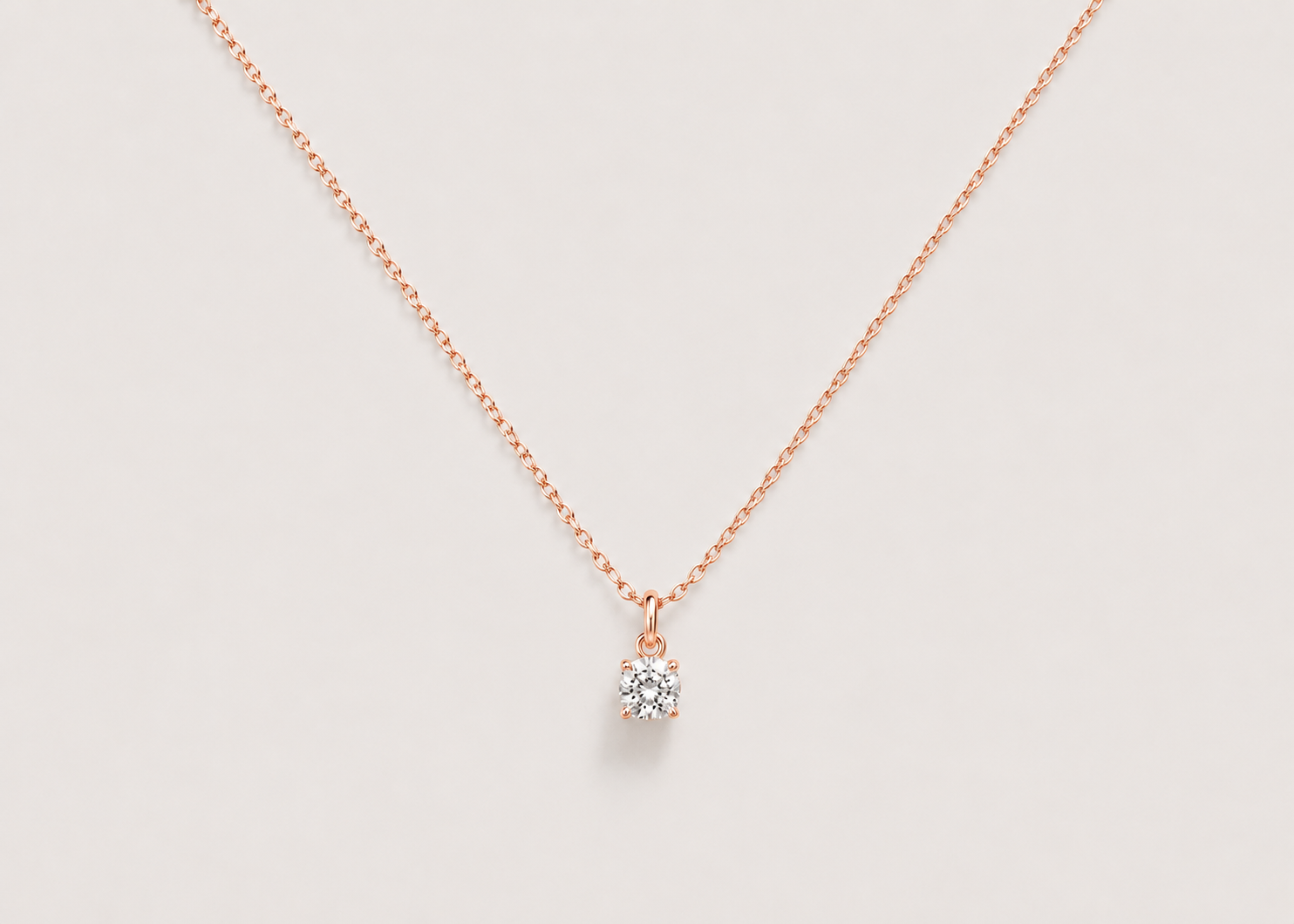 1.00 CT (VS–EF) Cushion Cut Lab-Grown Diamond Solitaire Pendant Necklace for Women