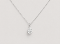 1.50 CT (VS–EF) Pear Cut Lab-Grown Diamond Solitaire Pendant Necklace for Women