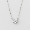 Lab Grown Diamond Hear Cut Solitaire Pendant Necklace 0.50 Ct.(VS-EF)