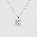 2 Ct. Cushion Cut Lab Grown Diamond Solitaire Pendant Necklace (VS-EF)