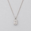 1 Ct. Radiant Cut Lab Grown Diamond Solitaire Pendant Necklace (VS-EF)