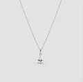 1.00 CT (VS–EF) Pear Cut Lab-Grown Diamond Solitaire Pendant Necklace for Women