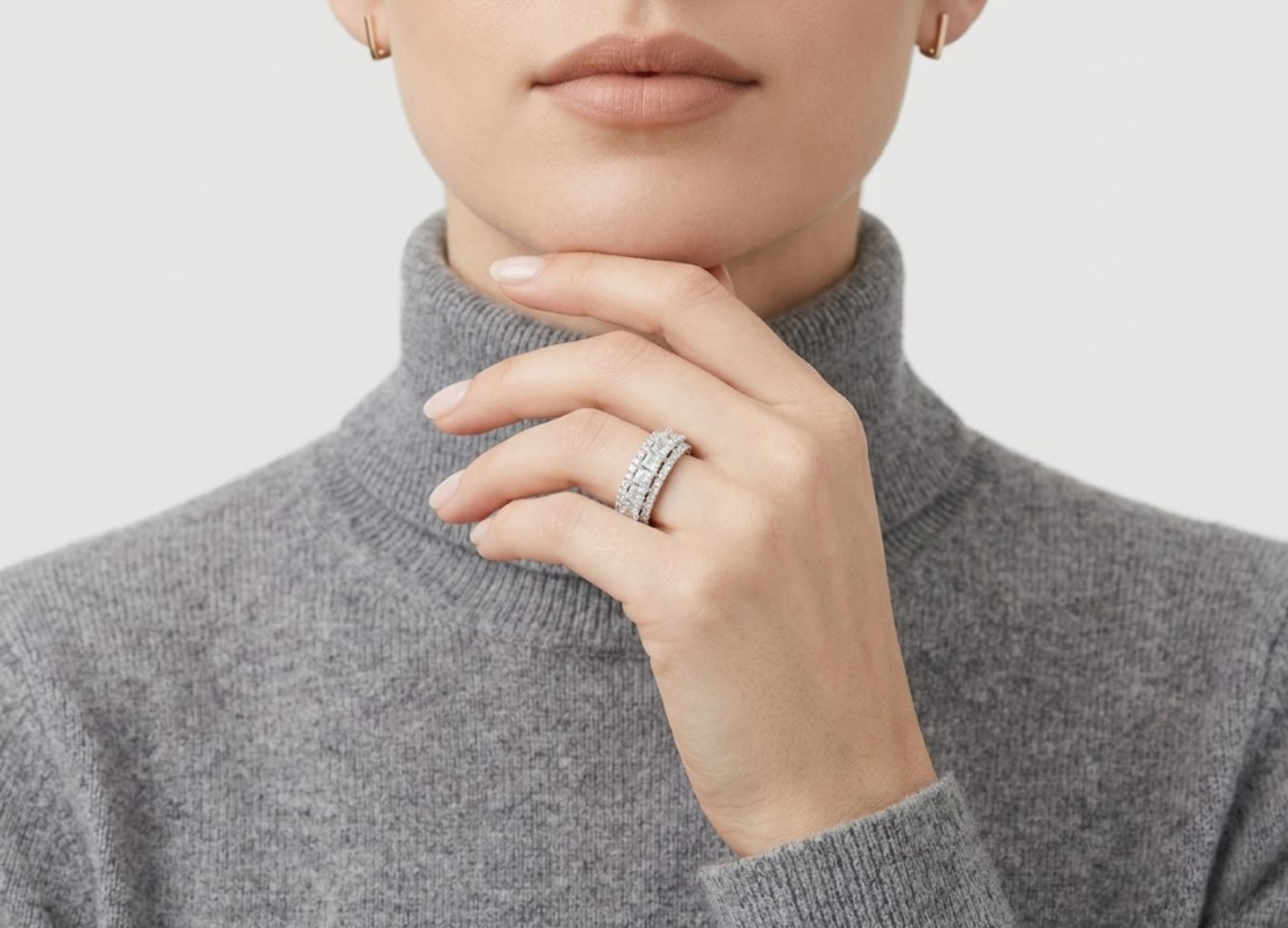 2.00 TCW (VS-EF) Baguette Cut Lab-Grown Diamond Eternity Band for Women