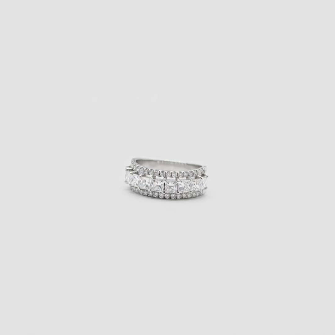 2.00 TCW (VS-EF) Baguette Cut Lab-Grown Diamond Eternity Band for Women