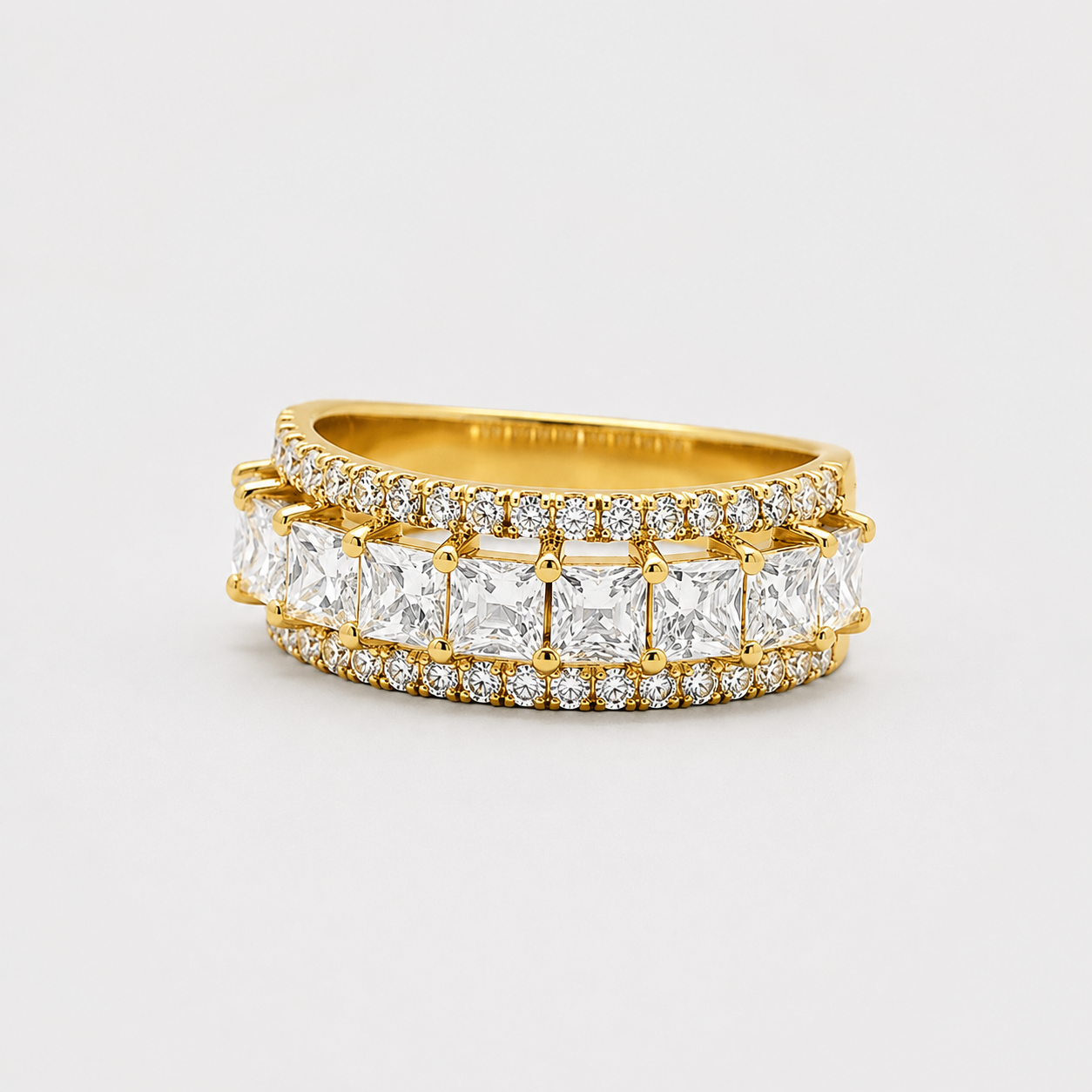 2 Ct. Baguette Cut Lab-Grown Diamond Eternity Band (VS-EF)