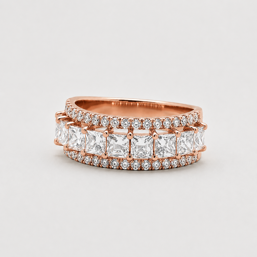 2 Ct. Baguette Cut Lab-Grown Diamond Eternity Band (VS-EF)