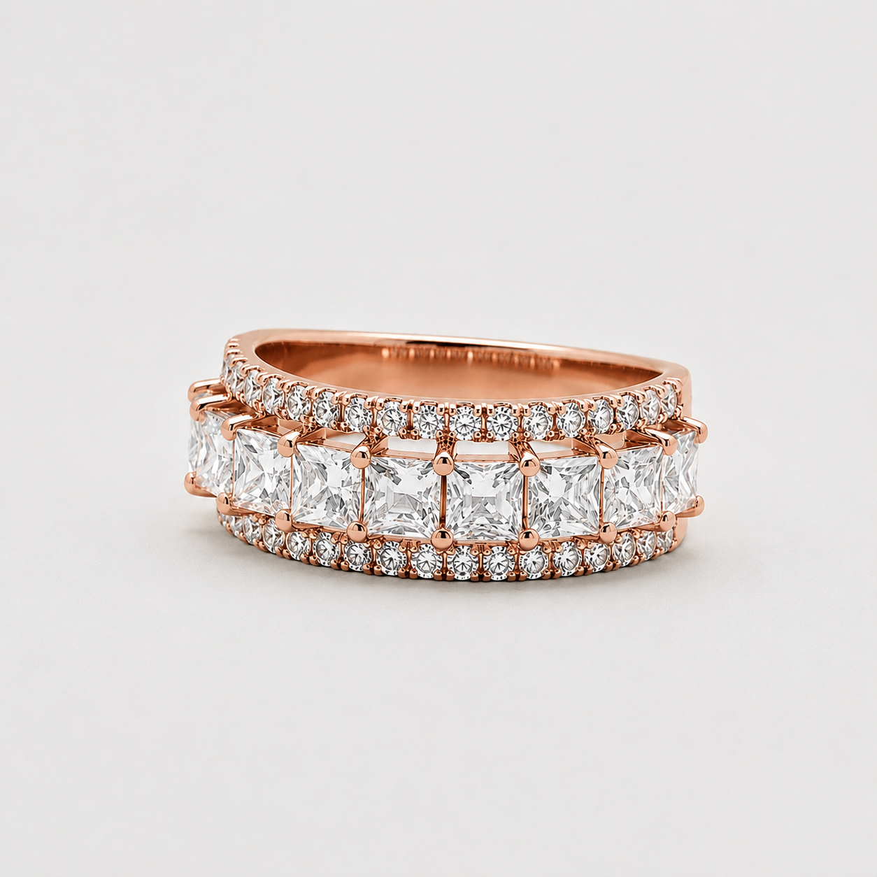 2 Ct. Baguette Cut Lab-Grown Diamond Eternity Band (VS-EF)