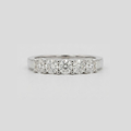 0.50tcw (VS-EF) Round Cut Lab-Grown Diamond Half Eternity Band for Women