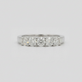 Lab-Grown Diamond Round Cut Half Eternity Band 0.50 Ct. (VS-EF)