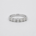 2.5 Ct. Lab-Grown Diamond Round Cut Half Eternity Band (VS-EF)