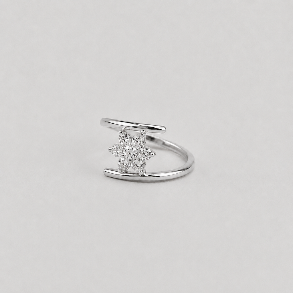 Lab Grown Diamond Round Cut 0.15 Ct. Cluster Ring (VS-EF)
