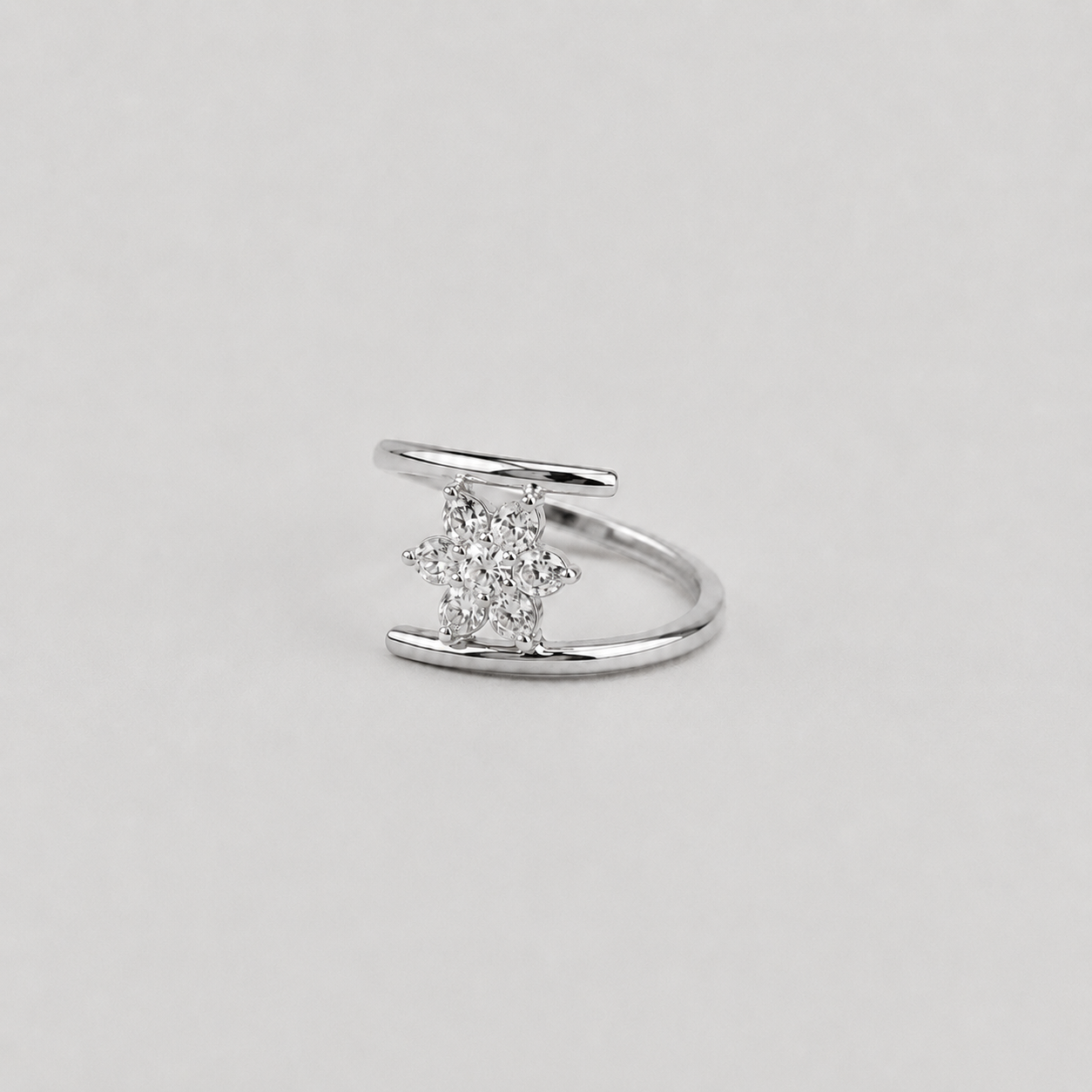 Lab Grown Diamond Round Cut 0.15 Ct. Cluster Ring (VS-EF)