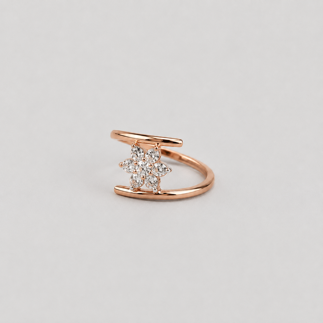 Lab Grown Diamond Round Cut 0.15 Ct. Cluster Ring (VS-EF)