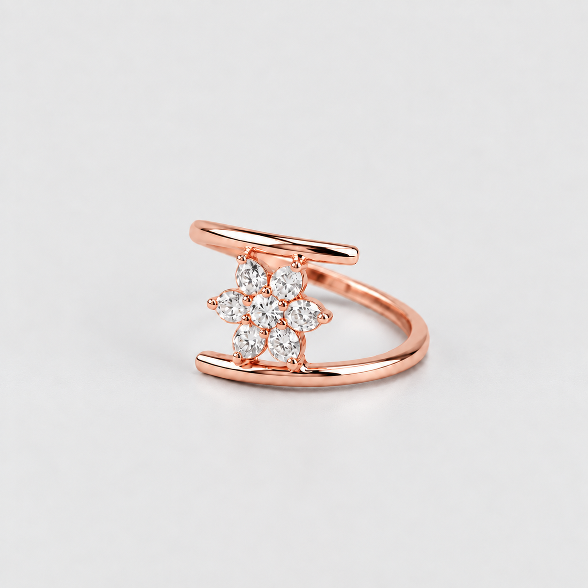 Lab Grown Diamond Round Cut 0.15 Ct. Cluster Ring (EF/VVS-VS)