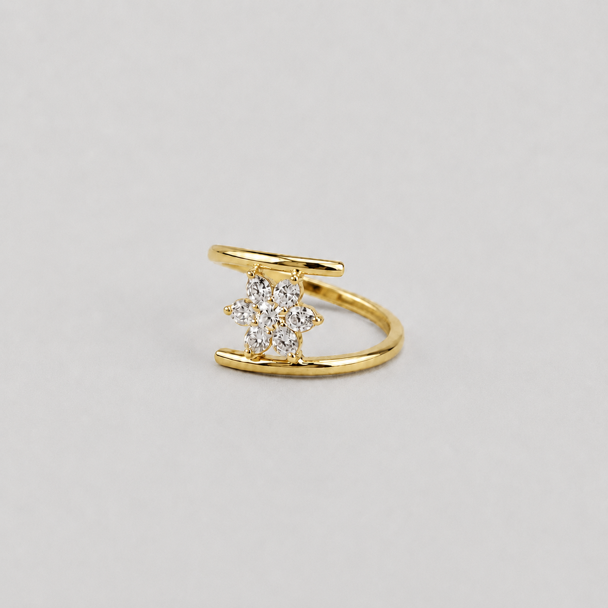 Lab Grown Diamond Round Cut 0.15 Ct. Cluster Ring (VS-EF)