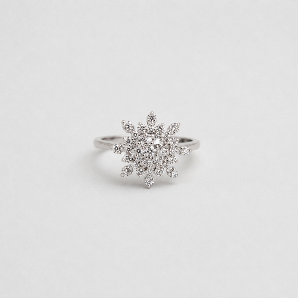 0.60 Ct Designer Cluster Ring in Lab Grown Diamond (VS-EF)