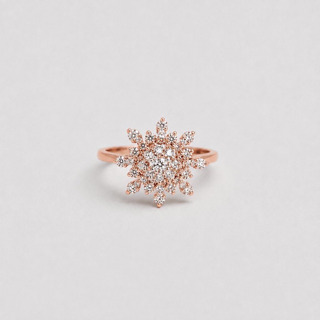 0.60 Ct Designer Cluster Ring in Lab Grown Diamond (VS-EF)