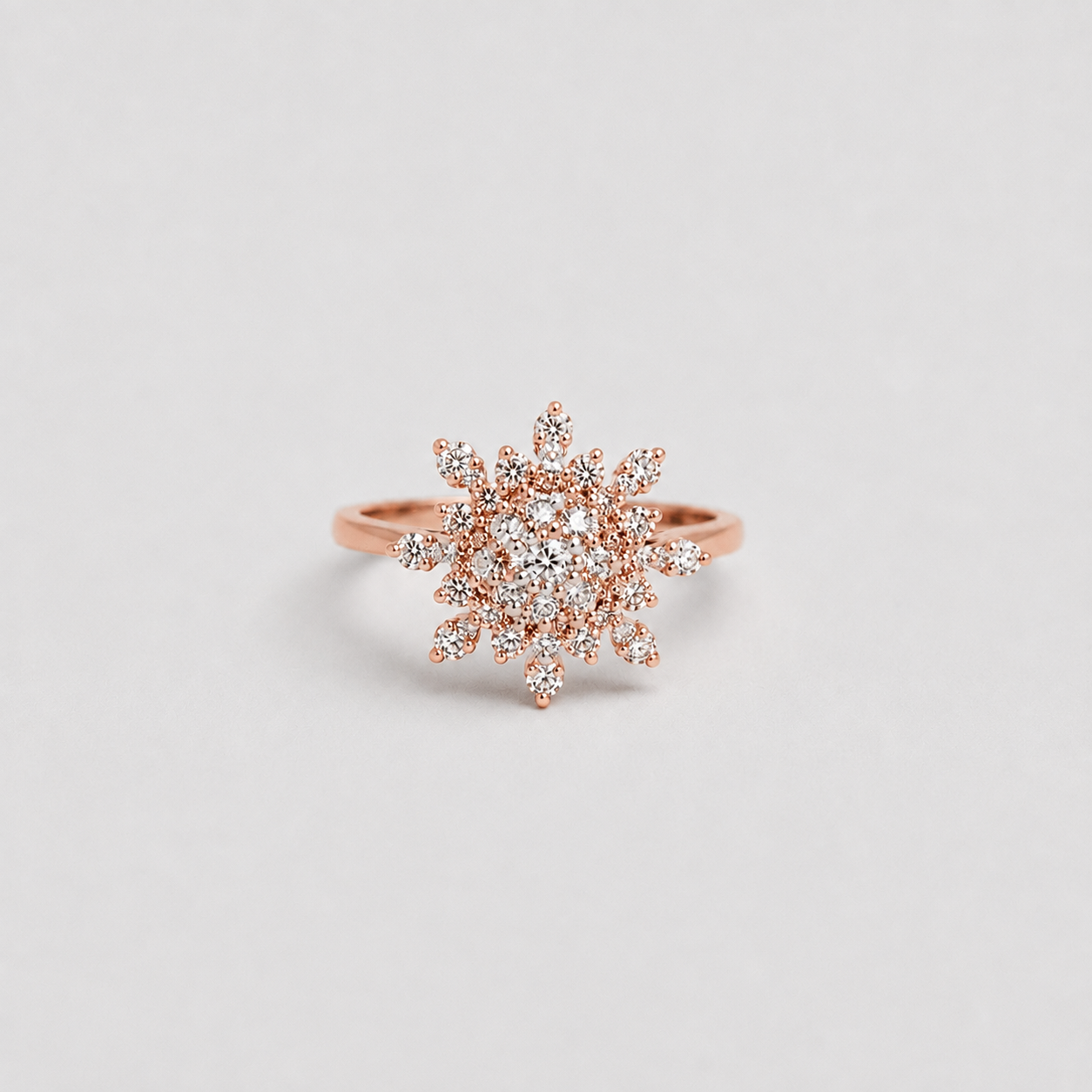 0.60 Ct Designer Cluster Ring in Lab Grown Diamond (VS-EF)