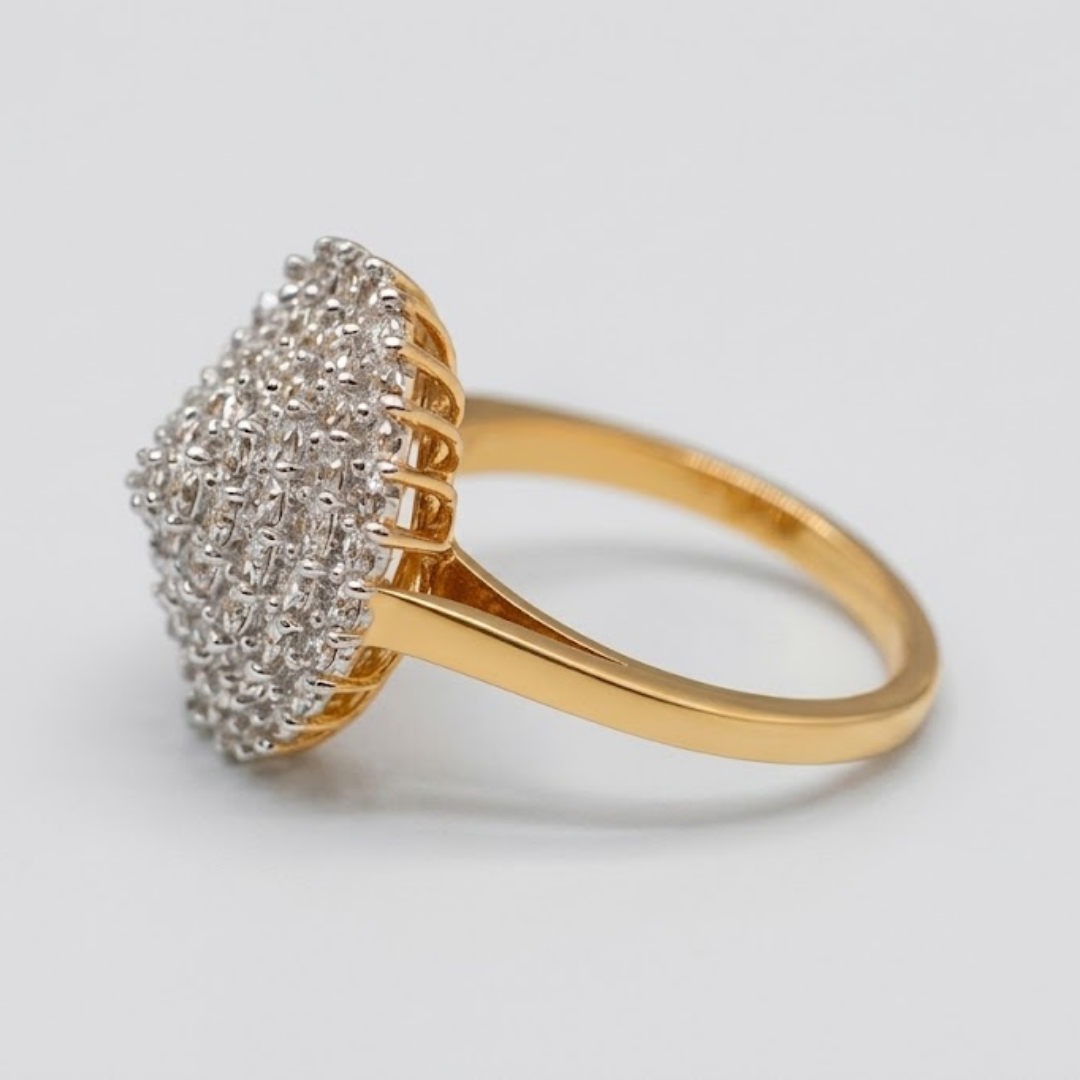 1 Ct. Luxury Diamond Cluster Ring in Lab Grown Diamond (VS - EF)
