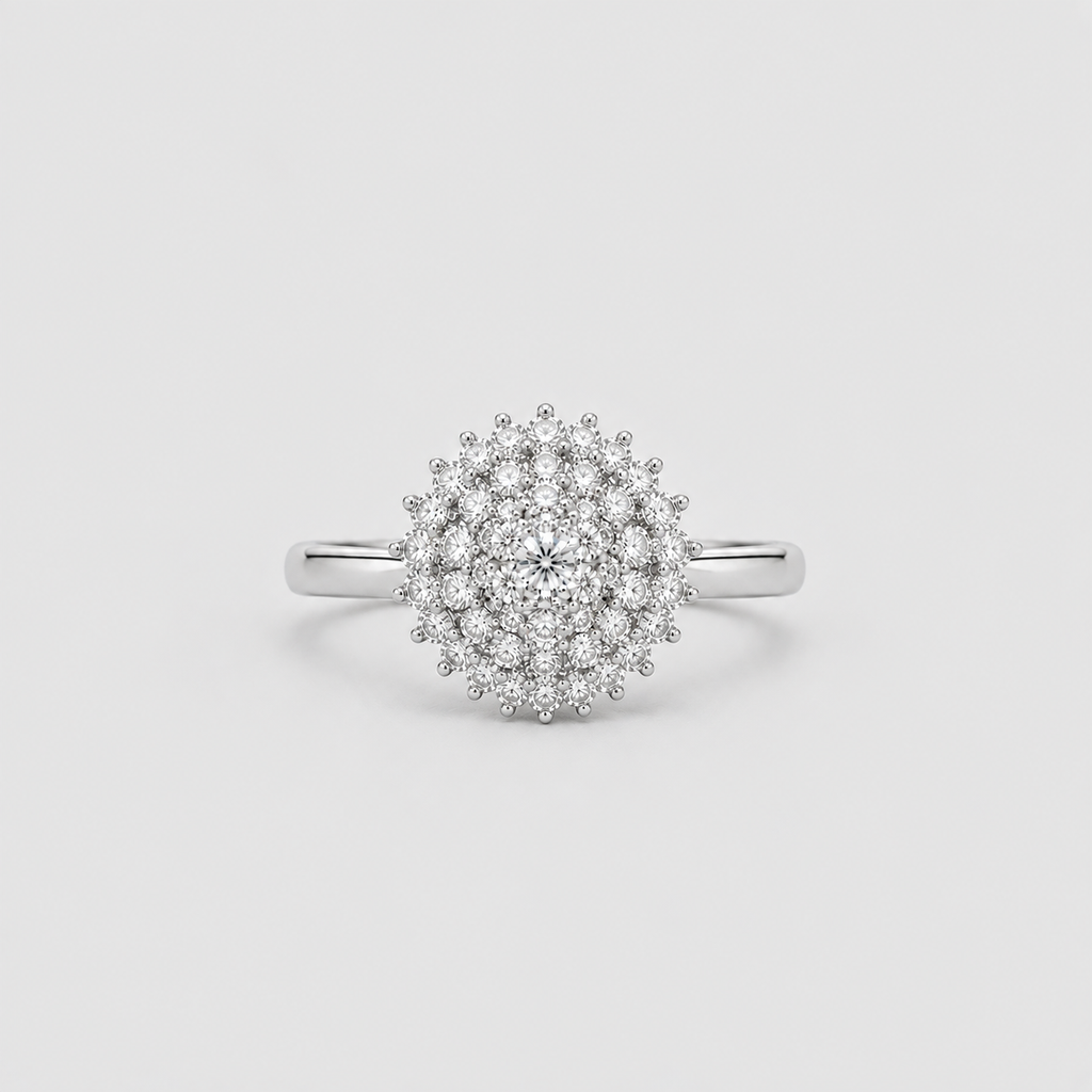 1 Ct. Luxury Diamond Cluster Ring in Lab Grown Diamond (EF/VVS-VS)