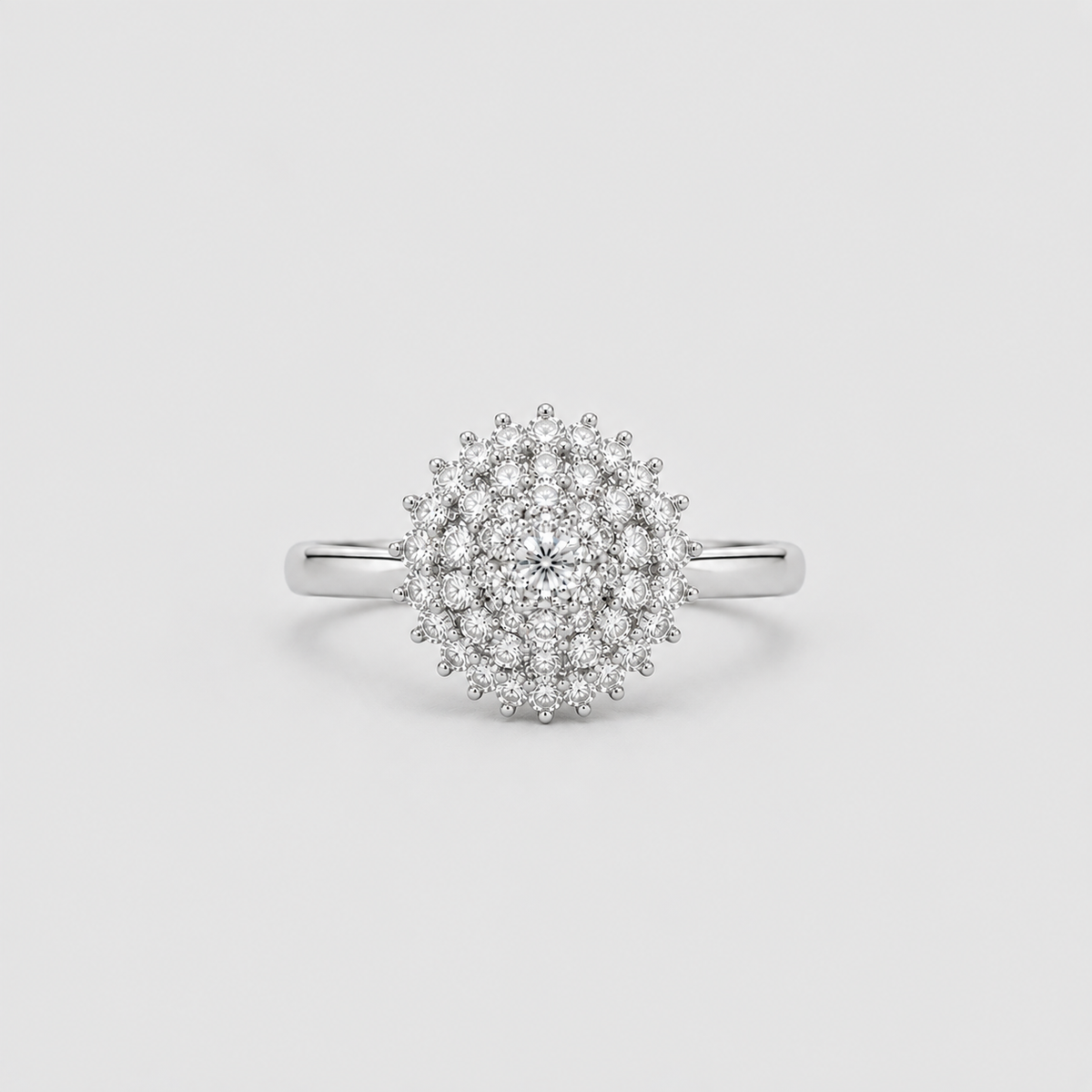 1 Ct. Luxury Diamond Cluster Ring in Lab Grown Diamond (EF/VVS-VS)