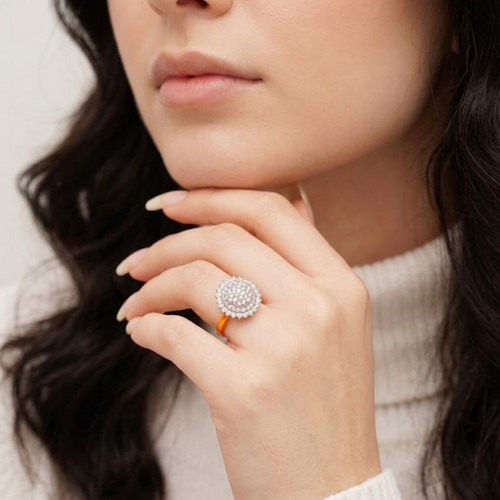 Model Hand Lab-Grown Diamond By Uwajh Jewels 