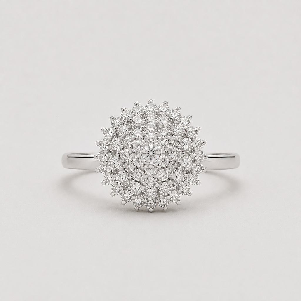 1 Ct. Luxury Diamond Cluster Ring in Lab Grown Diamond (VS - EF)