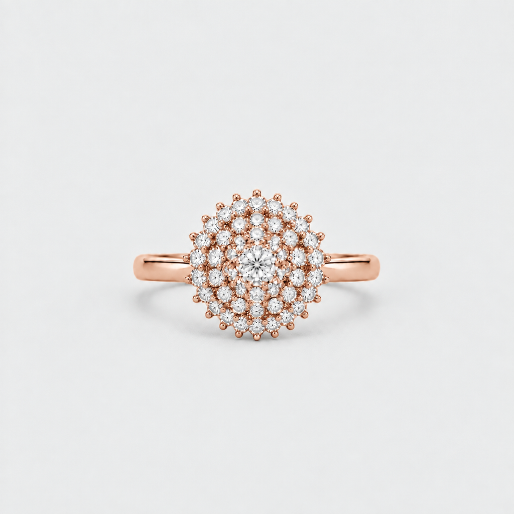 1 Ct. Luxury Diamond Cluster Ring in Lab Grown Diamond (EF/VVS-VS)