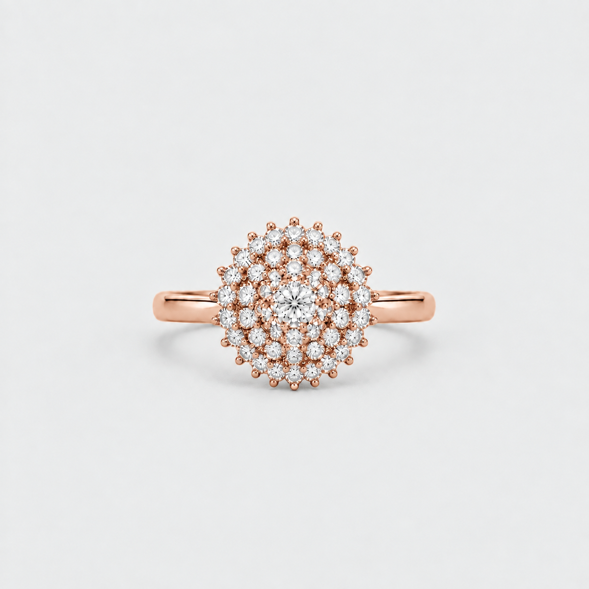 1 Ct. Luxury Diamond Cluster Ring in Lab Grown Diamond (EF/VVS-VS)