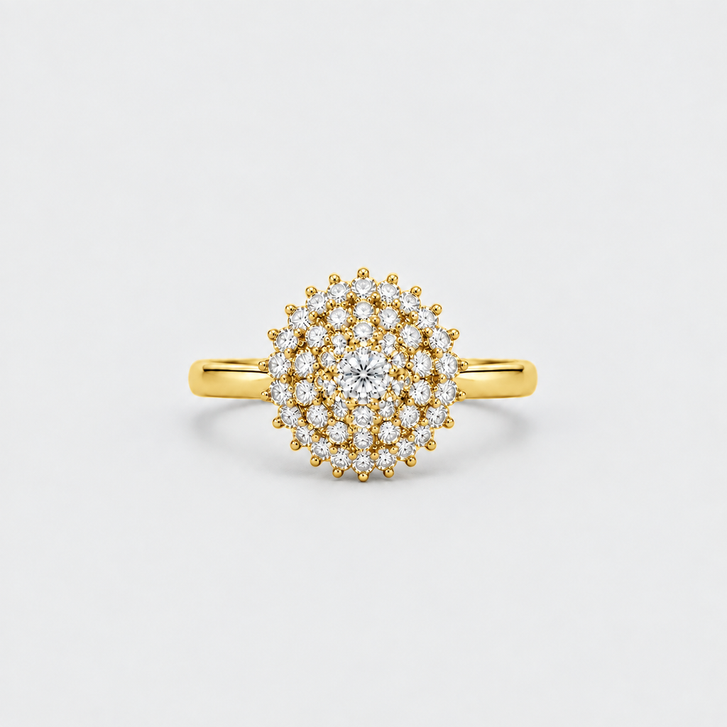 1 Ct. Luxury Diamond Cluster Ring in Lab Grown Diamond (EF/VVS-VS)