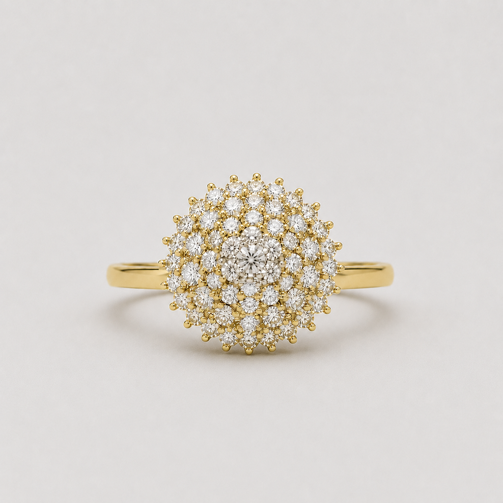 1 Ct. Luxury Diamond Cluster Ring in Lab Grown Diamond (VS - EF)