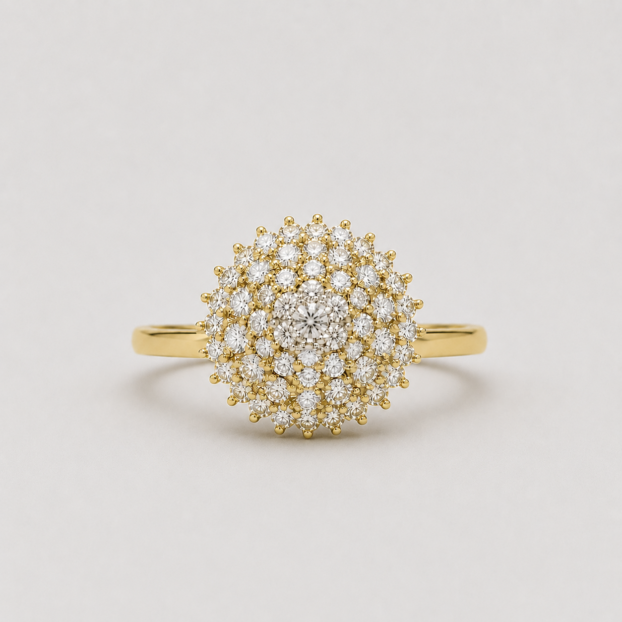 1 Ct. Luxury Diamond Cluster Ring in Lab Grown Diamond (VS - EF)