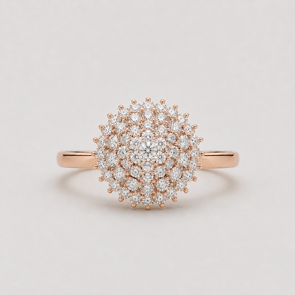 1 Ct. Luxury Diamond Cluster Ring in Lab Grown Diamond (VS - EF)