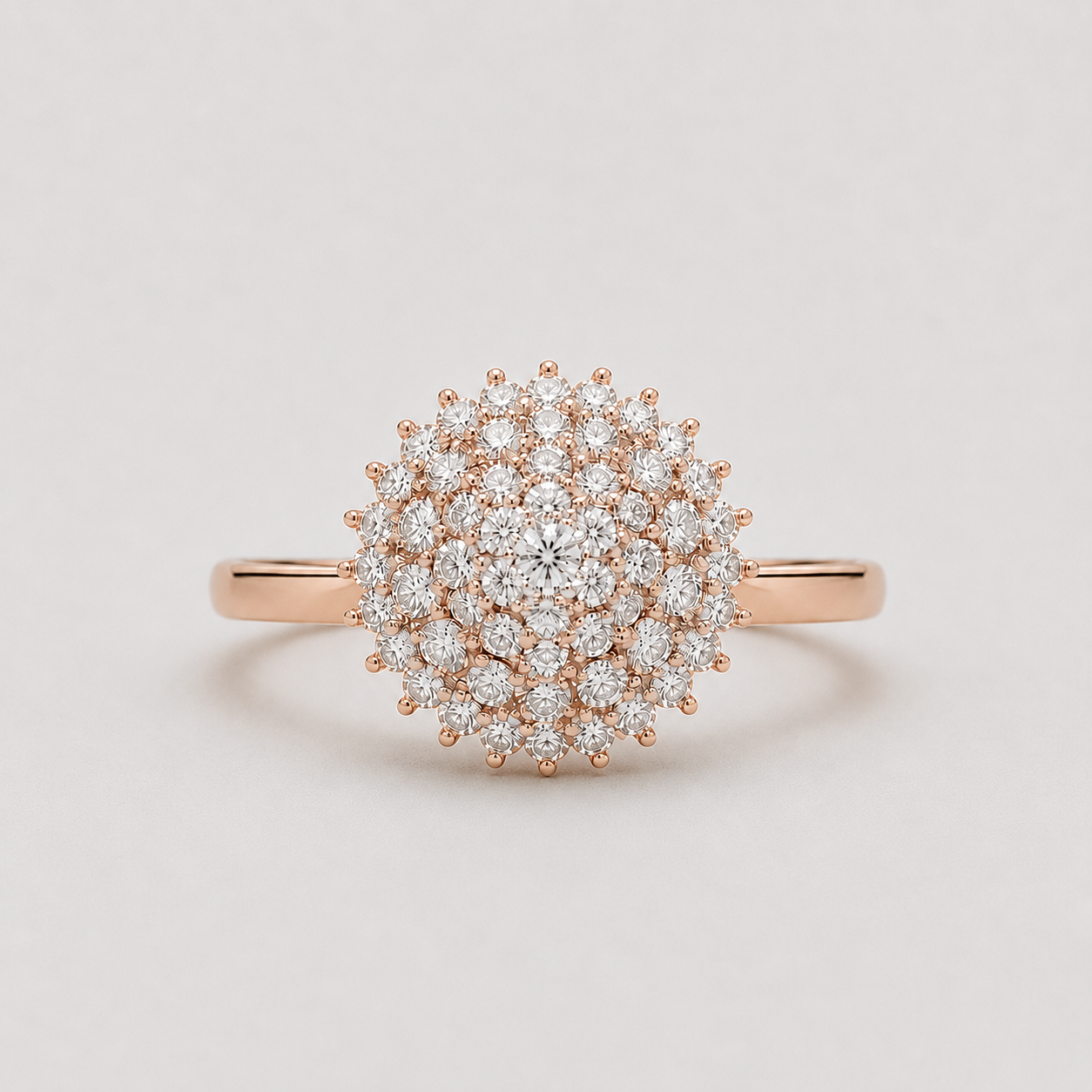 1 Ct. Luxury Diamond Cluster Ring in Lab Grown Diamond (VS - EF)