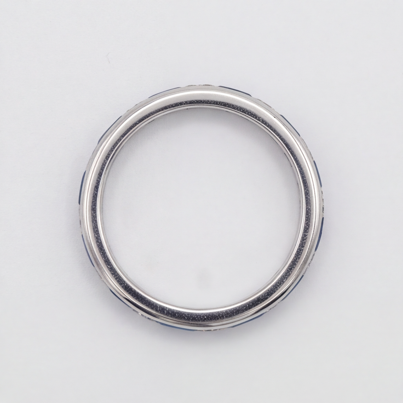 1.50 TCW (VS-EF) Baguette Cut Lab-Grown Diamond & Sapphire Eternity Band for Women