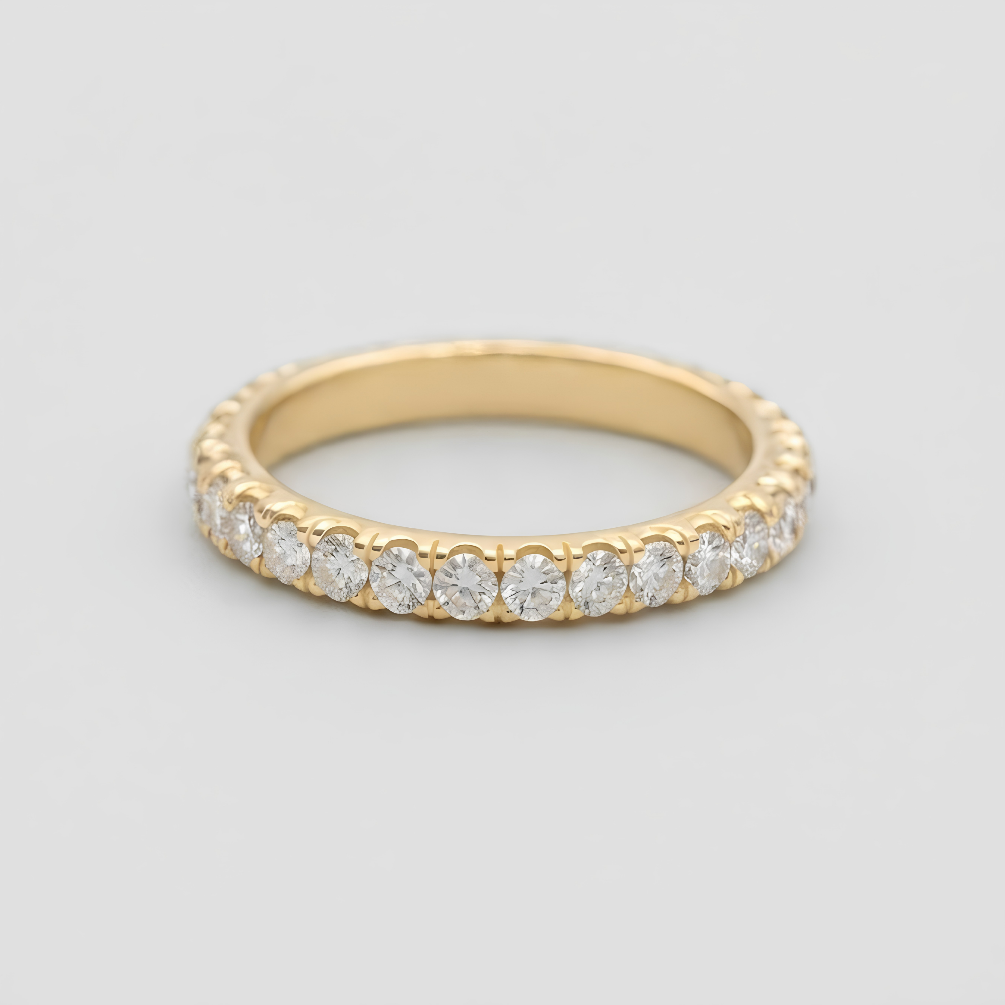 0.80tcw (VS-EF) Round Cut Lab-Grown Diamond Eternity Band for Women