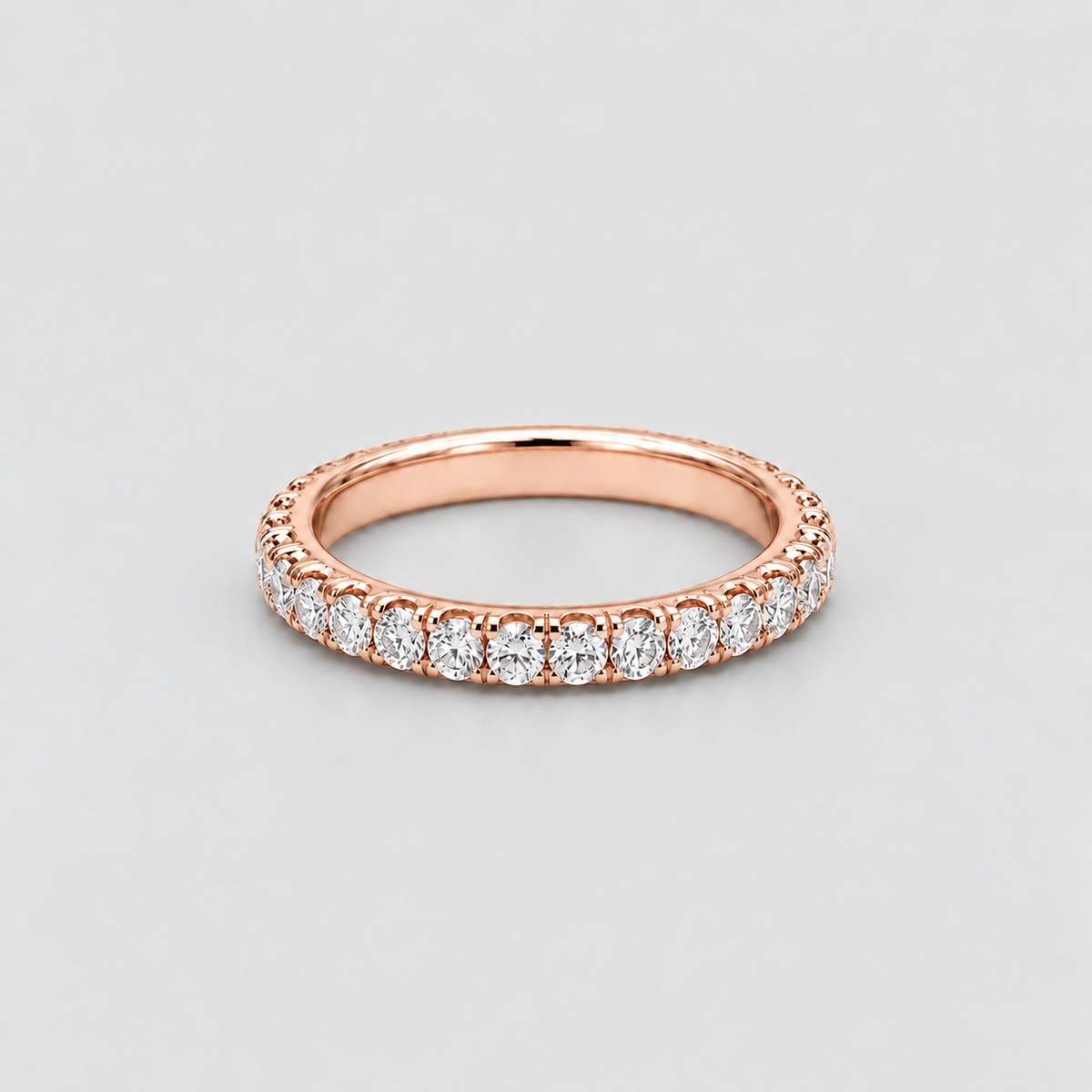 3 Ct. Round Cut Lab-Grown Diamond Eternity Band (EF/VVS-VS)