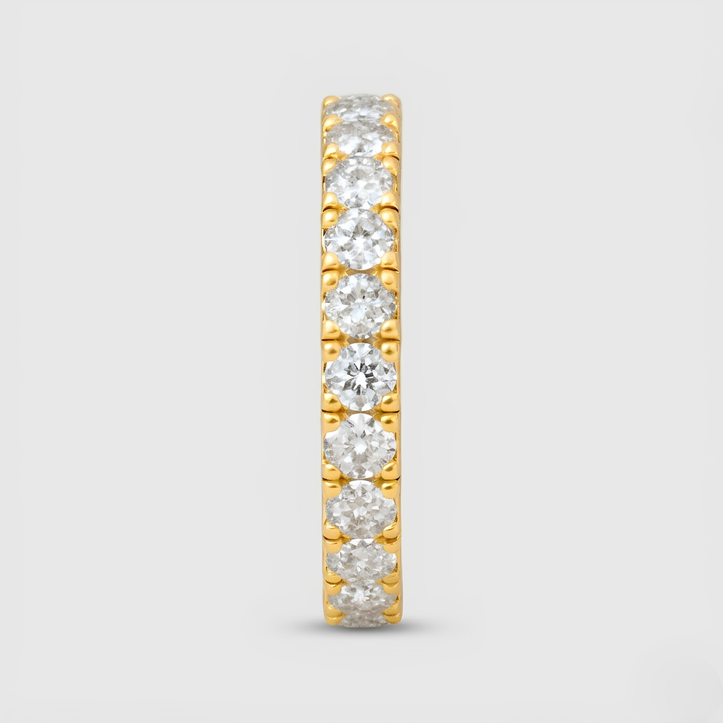 0.80tcw (VS-EF) Round Cut Lab-Grown Diamond Eternity Band for Women