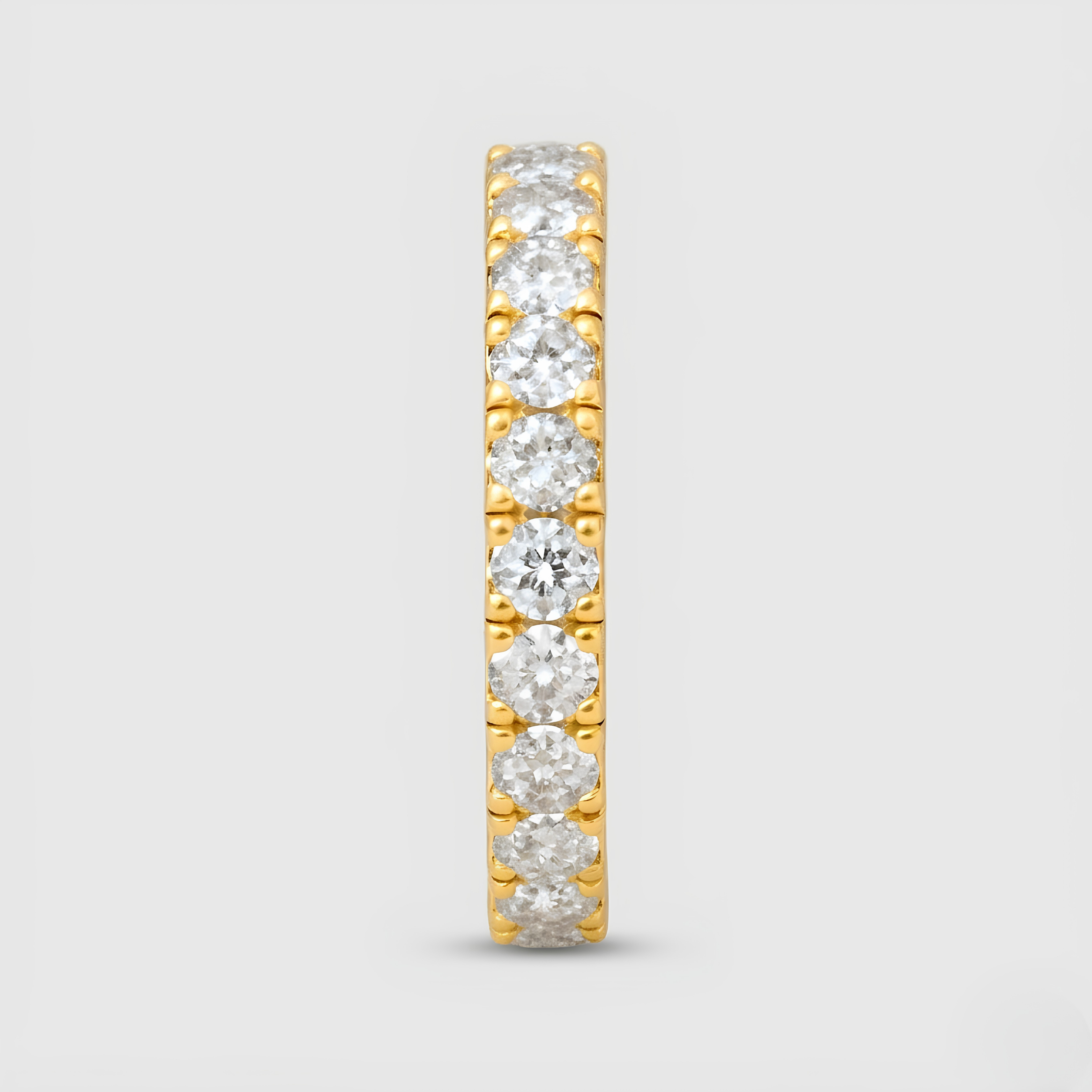 0.80tcw (VS-EF) Round Cut Lab-Grown Diamond Eternity Band for Women