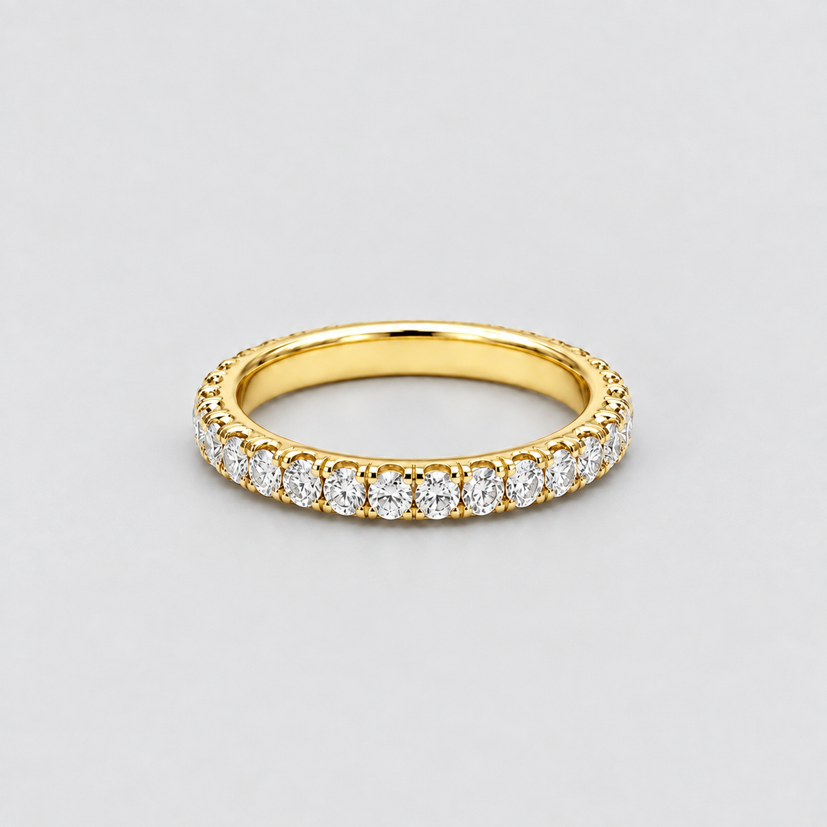 3 Ct. Round Cut Lab-Grown Diamond Eternity Band (EF/VVS-VS)