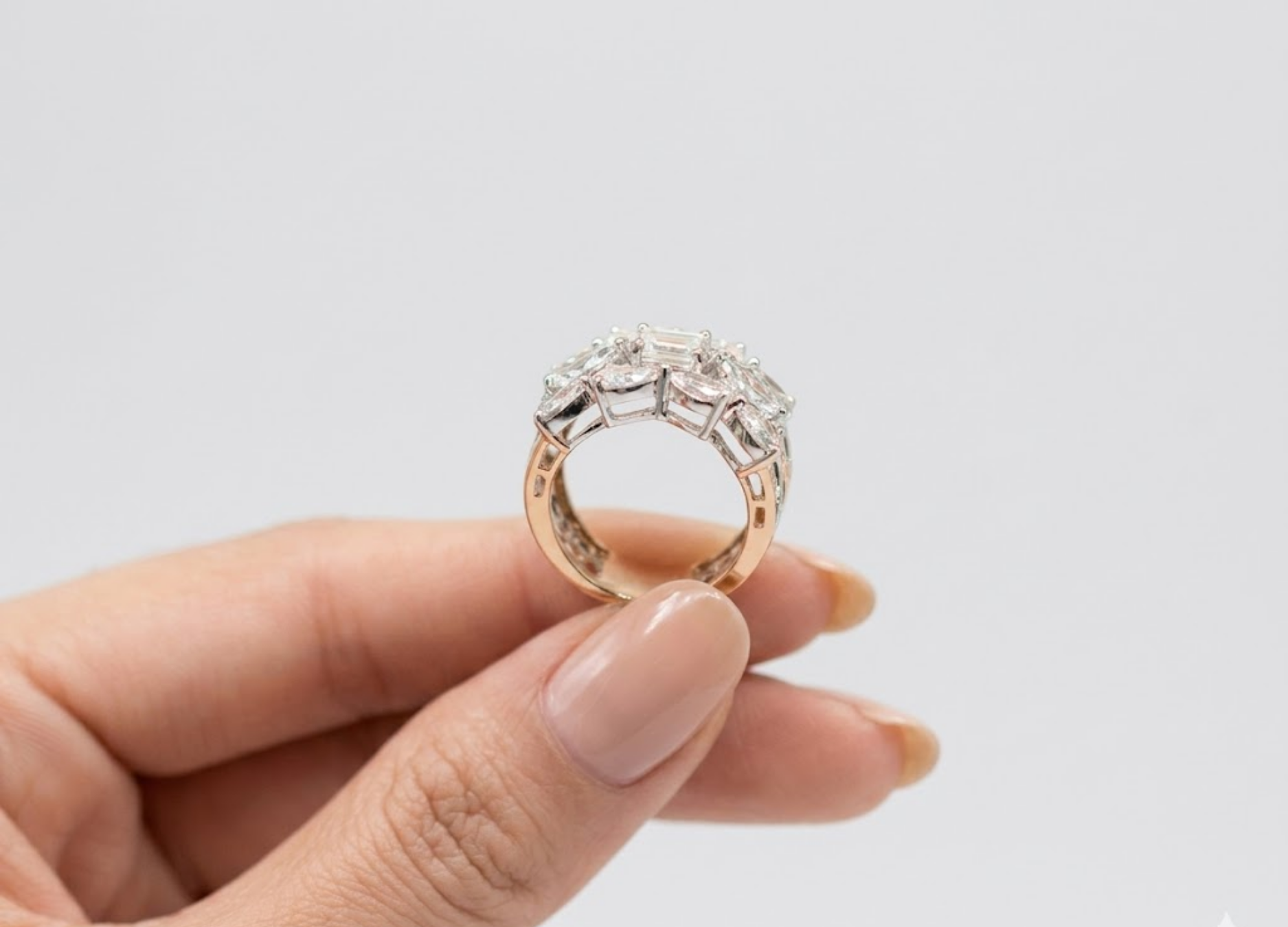 1.50 TCW (VS-EF) Baguette Cut Lab-Grown Diamond Statement Ring for Women