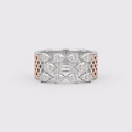 2.5 Ct. Multi Cut Lab Grown Diamond Statement Multicolor Ring (VS-EF)