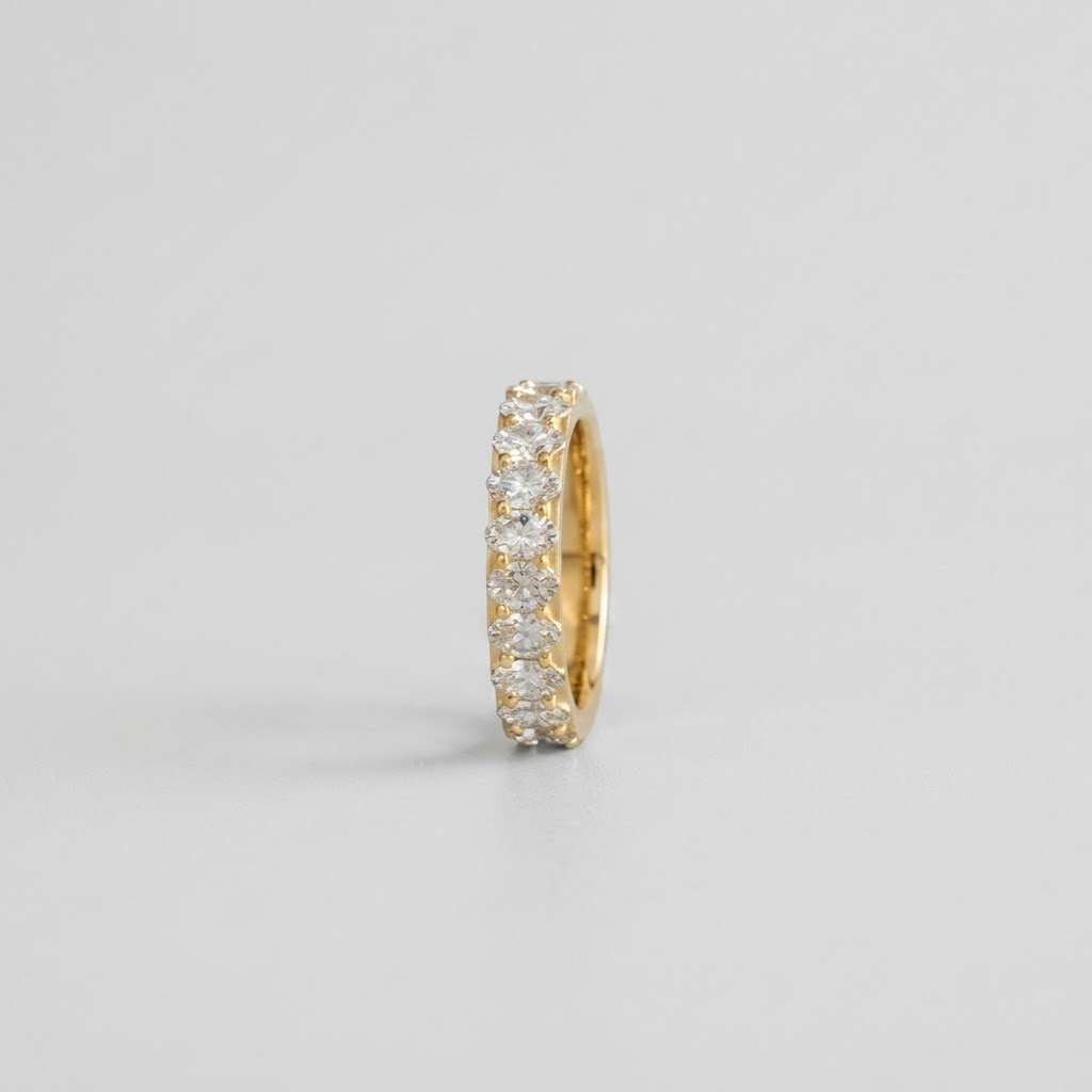 1.00tcw (VS-EF) Oval Cut Lab-Grown Diamond Eternity Band for Women