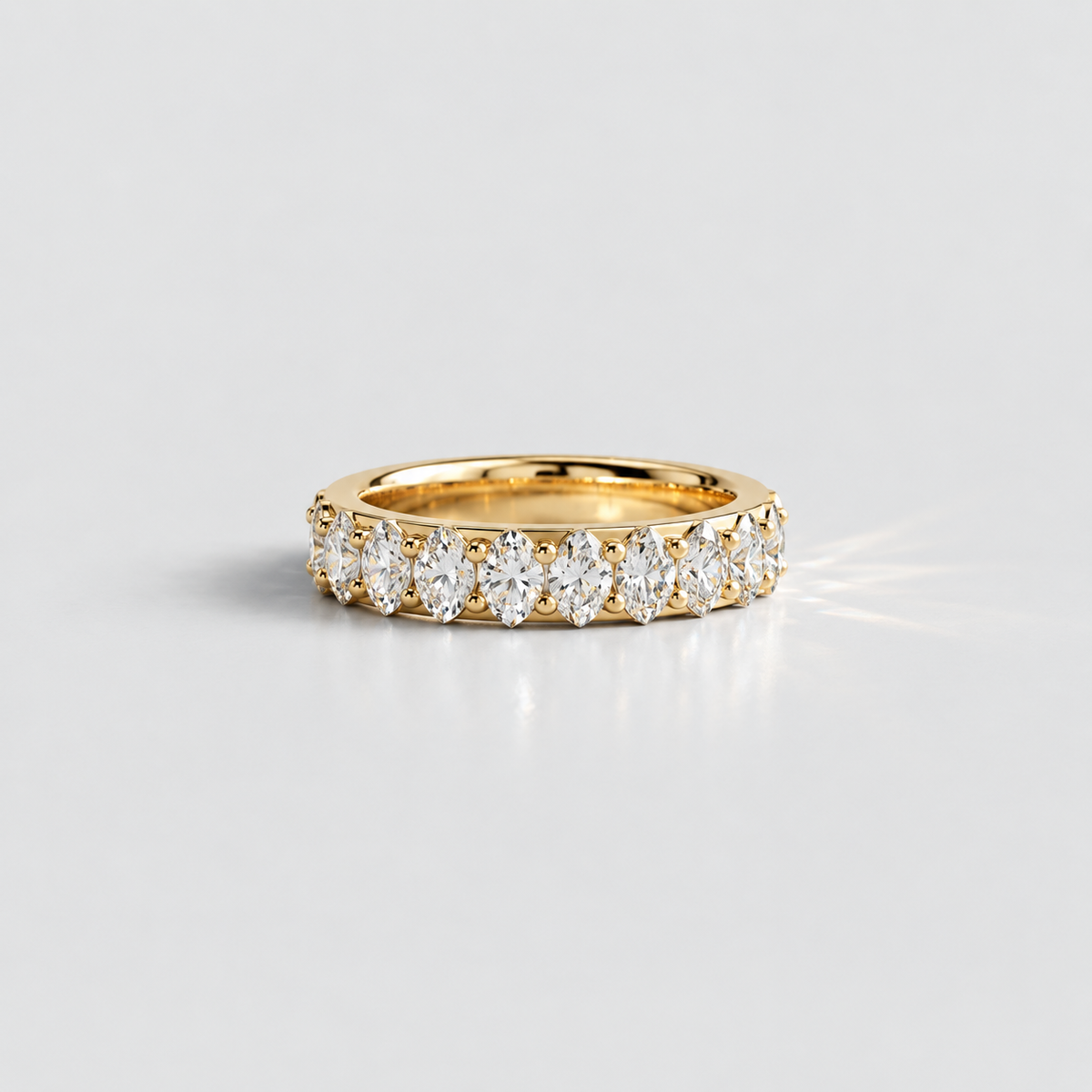 5 Ct. Lab-Grown Diamond Oval Cut Eternity Band (EF/VVS-VS)