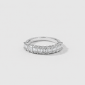 1 Ct. Lab-Grown Diamond Emerald Cut Half Eternity Band (VS–EF)