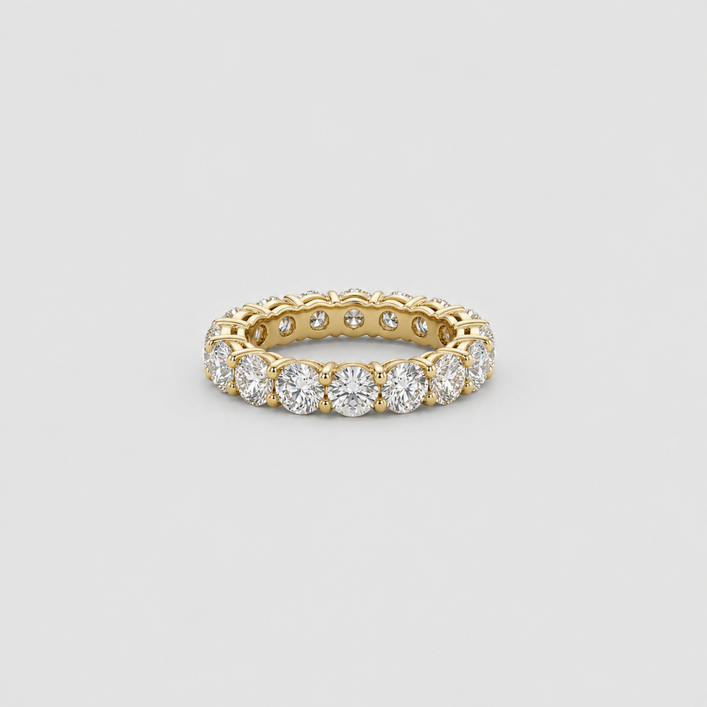 1 Ct. Round Cut Lab-Grown Diamond Eternity Band (VS–EF)